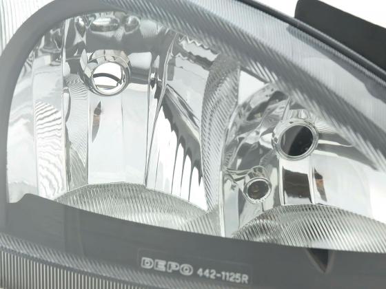 Scheinwerfer Opel Corsa C 01-06 schwarz Scheinwerfer Opel Corsa C 01-06 schwarz